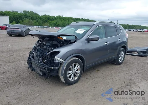 2016 Nissan Rogue Sv из США, поврежденный, VIN KNMAT2MT6GP627492